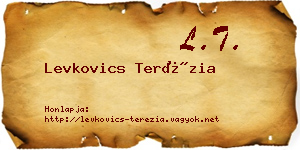 Levkovics Terézia névjegykártya