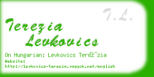 terezia levkovics business card